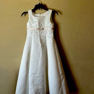 Cream junior bride dress $25